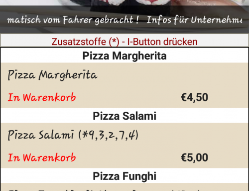 Eigene Lieferservice APP erstellen lassen Pizza – Restaurant